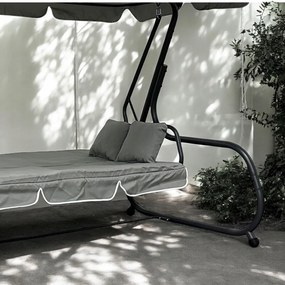 Bujana huśtawka do ogrodu wolnostojąca Nepal MAS-4026 jasny szary