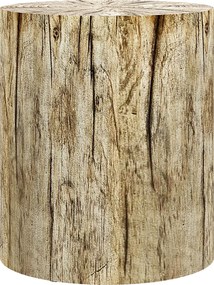 HOMCOM Stolik pomocniczy w designie pieńka drzewa, odporny na warunki atmosferyczne, do wnętrz i ogrodu, Beton, Ø37 x 43 cm