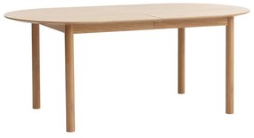 Rozkładany stół z blatem w dekorze dębu 100x190 cm Gallina – Unique Furniture