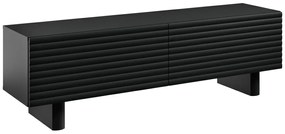 Szafka RTV 2-drzwiowa z MDF - 150 cm - Czarny - LUDIMA