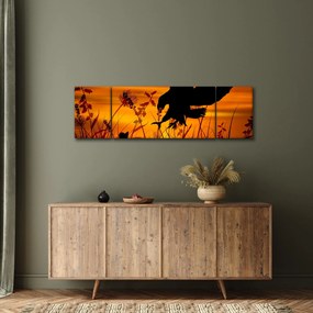 Obraz sylwetki drapieżnika (170x50 cm)