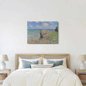 Obraz - Claude Monet, Cliff Walk at Pourville, reprodukcje (70x50 cm)