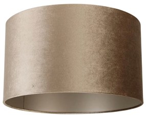 Abażur welurowy taupe 35/35/20 klasyczny/Antyczny
