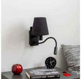 Brilagi - LED Kinkiet NUBILA 1xE27/25W/230V + LED/3W czarny