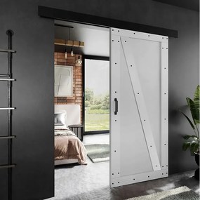 Drzwi przesuwne PALADIO 4 z maskownicą biały 80