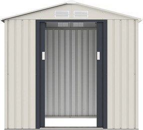 Metalowy domek ogrodowy Nebraska - 4,07 m² z panelami słonecznymi