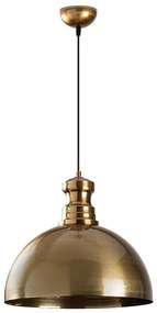 Lampa wisząca w kolorze złota z metalowym kloszem ø 40 cm Berceste – Opviq lights