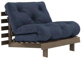 Ciemnoniebieski fotel Roots – Karup Design