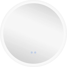 kleankin Lustro łazienkowe z oświetleniem LED Sensor dotykowy Funkcja przeciwparoobrazkowa