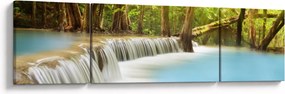 Obraz wodospadu Huai Mae Kamin w lesie (170x50 cm)