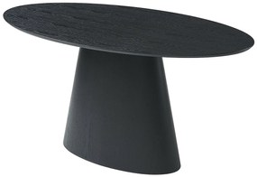 Stół do jadalni dla 6 osób z MDF - Czarny - ANTELADA