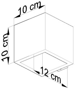 Loftowy kinkiet betonowy E717-Quas