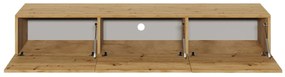 Szafka RTV GABI 160cm dąb artisan wisząca KOCOT MEBLE