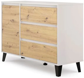 Komoda na ubrania kaszmir + dąb artisan R5-B95