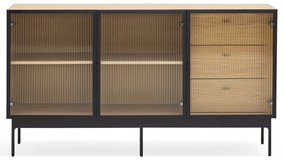 Komoda w dekorze dębu Teulat Blur, szer. 140 cm