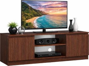 Klasyczna Szafka Rtv Z Półkami Wenge M9-P29