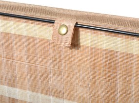 HOMCOM Bambusowy Kosz na Pranie 72L Naturalny Brązowy Praktyczny i Elegancki Design do Łazienki i Pralni | Aosom PL