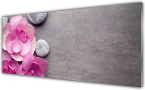 Szkło do Kuchni na Ścianę Aromatyczne Różowe Płatki