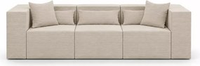 Nowoczesna kanapa modułowa Terospito sztruksowa - sofa do salonu z poduszkami