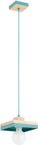 Lampa wisząca na lince MIKO 1xE27/15W/230V miętowa/beżowa