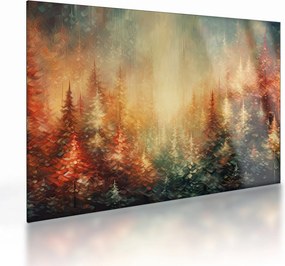 Obraz na szkle - Malowanie lasów (70x50 cm)