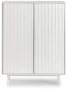 Biała wysoka komoda 97x130 cm Sierra – Teulat