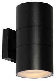 Zewnetrzna Nowoczesna lampa ścienna zewnętrzna czarna 2-światłowa AR111 IP44 - Duo Nowoczesny Oswietlenie zewnetrzne