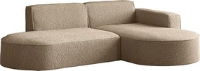 Narożnik Parma Studio, do salonu, tkanina Quelle, prawy, ciemnobeżowy (18)