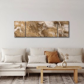 Obraz - Brązowa abstrakcja (170x50 cm)