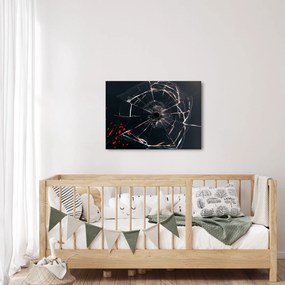 Abstrakcyjny obraz - potłuczone szkło (70x50 cm)