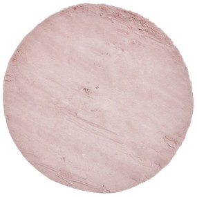 Różowy dywan Think Rugs Teddy, ⌀ 120 cm