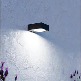 Eglo 901914-LED Oprawa solarna z czujnikiem DARFANO LED/6,5W/3,7V 2000mAh czarna