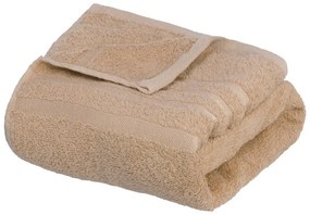 Beżowy bawełniany ręcznik kąpielowy frotte 70x140 cm Simple – Casa Selección