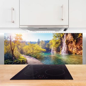 Panel Szklany Spokojna Tafla Jeziora o Zmierzchu