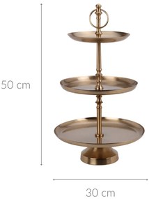 Metalowa patera 3 poziomy, 50 cm
