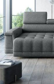 Narożnik CAMPO S z elektryczną regulacją siedziska Prawostronny w tkaninie MEMPHIS 06 WERSAL