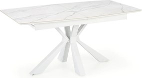 Stół rozkładany VIVALDI 160(200)x89 biały marmur/biały