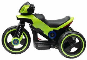 Dziecięcy motocykl elektryczny Baby Mix Police,zielony