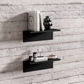 Półka wisząca JOANNE 400 mm, czarna