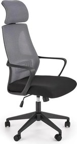 Popielato Fotel Czarny Obrotowy Do 36 Kolorów W5-P49