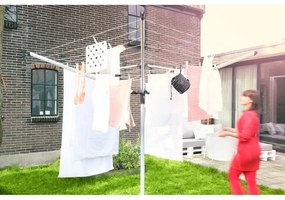 Ogrodowa suszarka na pranie w kolorze srebra 60 m Lift-o-Matic Advance – Brabantia