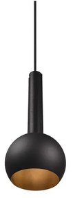 Czarna lampa wisząca ø 20 cm Ciliana – CINQUE