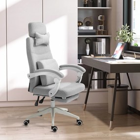 Vinsetto Fotel gamingowy biurowy ergonomiczny wygodny poliester z pianką czarny | Aosom PL