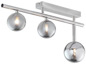 Jupiter 1901 - Przysufitowy żyrandol NEPTUN 3xG9/14W/230V matowy chrom/przydymiona szarość