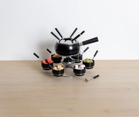 Zestaw do fondue obrotowy na 6 osób, ceramiczny