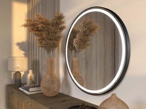 Lustro LED w ramie do łazienki C4