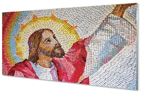 Szklany Panel Mozaika Jezus