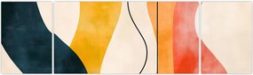 Obraz - Minimalistyczna kolorowa ilustracja II. (170x50 cm)