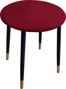 Taboret TRIX stelaż metalowy STOŁEK LOFT : Kolor nogi - Czano-złota stożek, Kolor tkaniny - SKAJ - AL14, Typ tkaniny - Skaj