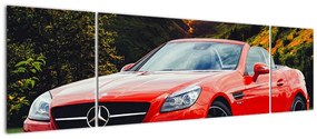 Obraz - czerwony Mercedes (170x50 cm)